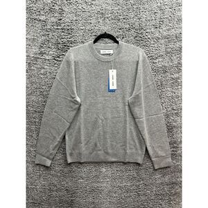 Samsoe Samsoe Cashmere Noble Sweater in Navy Men's‎ Large NWT $380 Grey